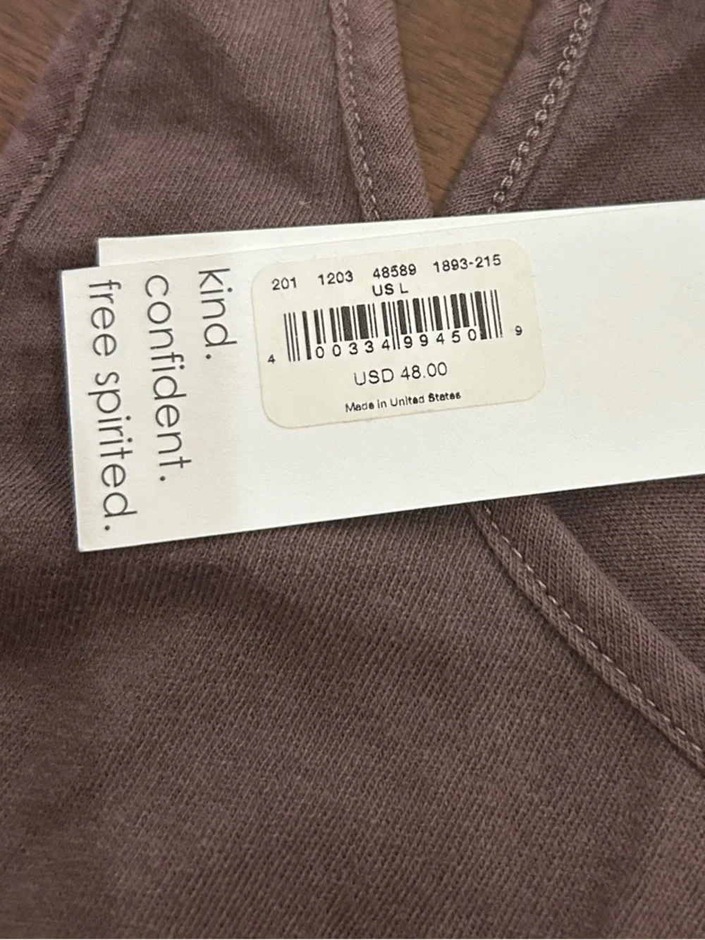 Unsubscribed Tank Top Size Large Cotton NEW With Tags
